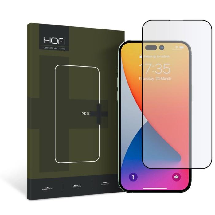 Bild 1, HOFI iPhone 14 Pro Max Skärmskydd Pro+ Härdat Glas Svart