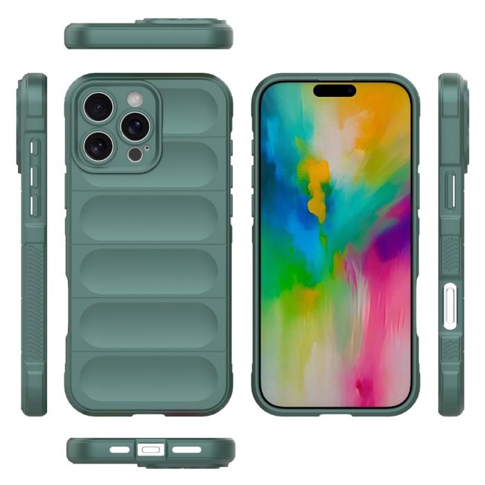 Bild 6, iPhone 16 Pro Skal Magic Shield Grön