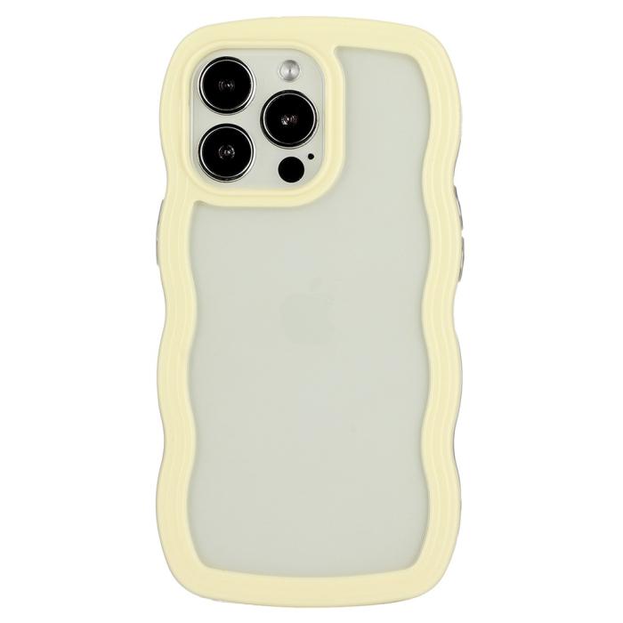 Bild 1, iPhone 16 Pro Skal Wavy Hybrid Gul
