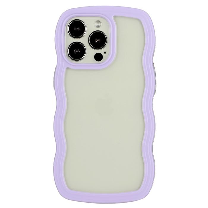 Bild 1, iPhone 16 Pro Skal Wavy Hybrid Lila