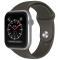 Apple Watch 42/44/45/49 mm Silikon Armband (M/L) Mörk Brun