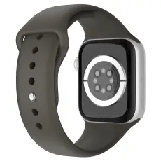 Apple Watch 42/44/45/46/49 mm Silikon Armband (M/L) Mörk Brun