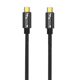 Thunderbolt 4 Kabel 50cm USB-C 100W 8K 60Hz PD Svart