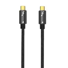 Thunderbolt 4 Kabel 50cm USB-C 100W 8K 60Hz PD Svart