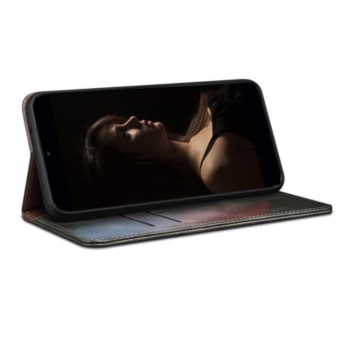 Bild 5, Xiaomi 13 Pro 5G Fodral Oil Wax Flip Läder Svart