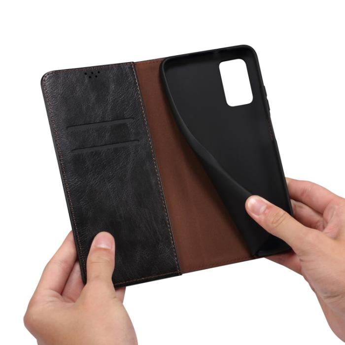 Bild 6, Xiaomi 13 Pro 5G Fodral Oil Wax Flip Läder Svart