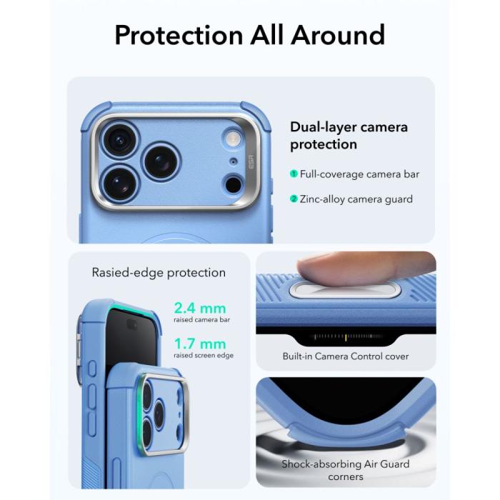Bild 5, ESR iPhone 18 Pro Max/17 Pro Max Skal MagSafe Cyber Tough Kickstand