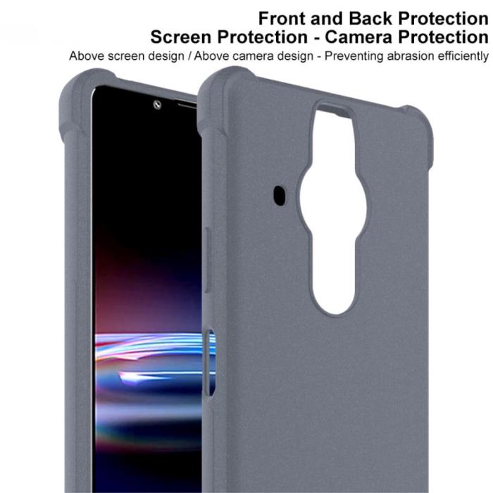 Bild 5, IMAK Sony Xperia Pro-I Skal Shockproof TPU + Skärmskydd Matt Grå