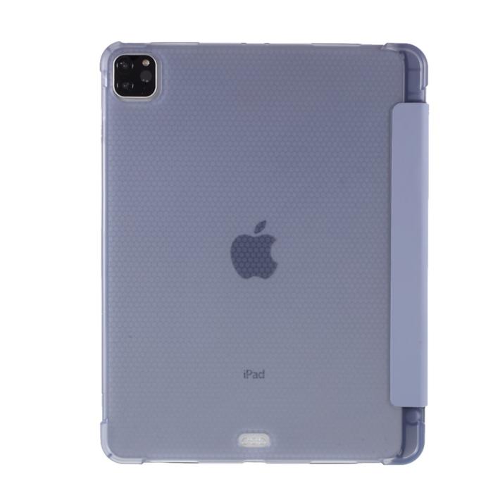 Bild 2, iPad Pro 11 (2018/2020/2021) - Tri-Fold Läder Fodral Pennhållare - Lila