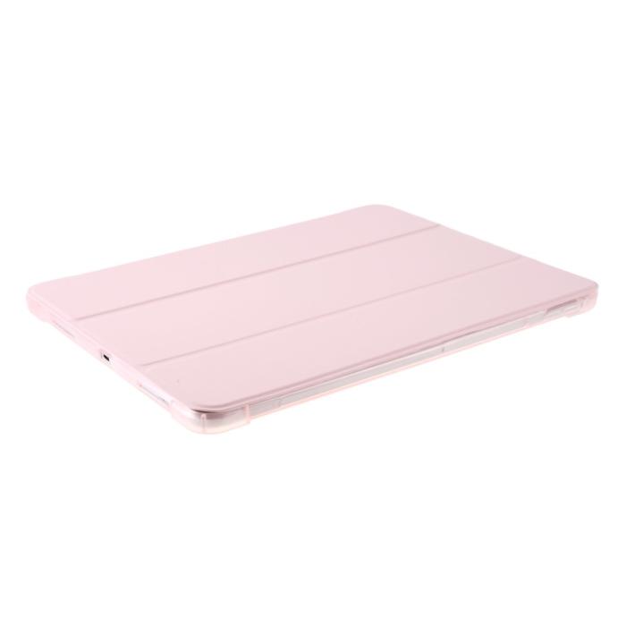 Bild 3, iPad Pro 11 (2018/2020/2021) - Tri-Fold Läder Fodral Pennhållare - Ljus Rosa