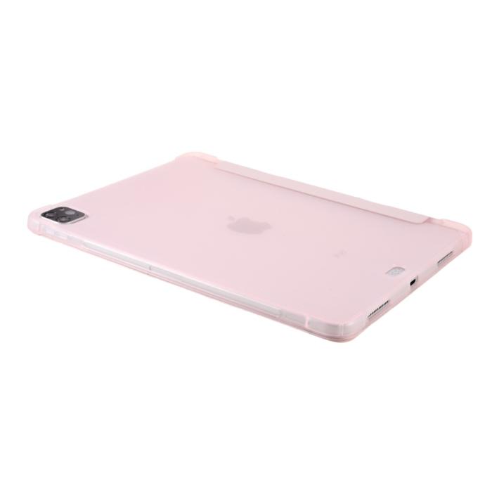 Bild 4, iPad Pro 11 (2018/2020/2021) - Tri-Fold Läder Fodral Pennhållare - Ljus Rosa
