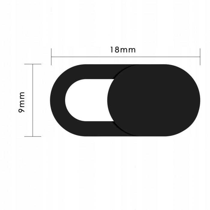 Bild 2, Tech-Protect 3-PACK Kameraskydd För Laptop / Mobil / Surfplatta Svart