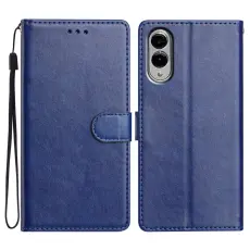 Samsung Galaxy S25 Edge Fodral L&auml;der Bl&aring;
