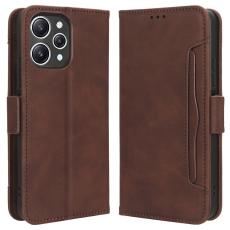 Xiaomi Redmi 12 5G/4G Fodral Med Avtagbart Kortfodral Brun