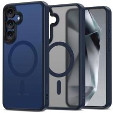 Tech-Protect Galaxy S25 Skal MagSafe MagMat Matt M&ouml;rk Bl&aring;