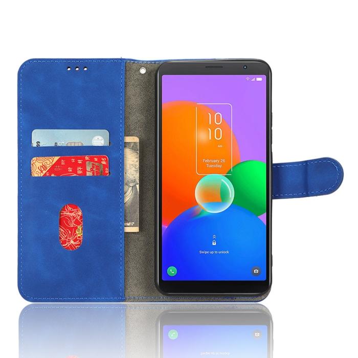 Bild 2, TCL 403 (2023) Fodral Läder Blå