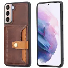 Samsung Galaxy S23 Plus Skal Med Pl&aring;nbok Brun