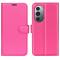 Motorola Edge 30 Pro Fodral Litchi Textur Rosa