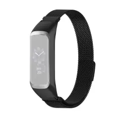 Samsung Galaxy Fit 2 Metall Armband Milanese Loop Svart