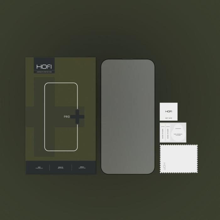 Bild 4, HOFI iPhone 14 Pro Max Skärmskydd Pro+ Härdat Glas Svart