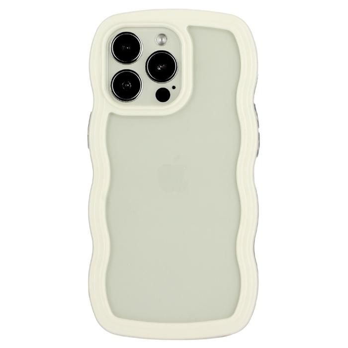 Bild 1, iPhone 16 Pro Skal Wavy Hybrid Vit
