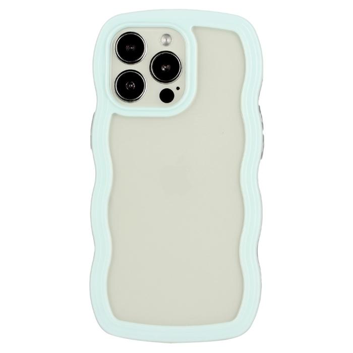 Bild 1, iPhone 16 Pro Skal Wavy Hybrid Ljus Blå