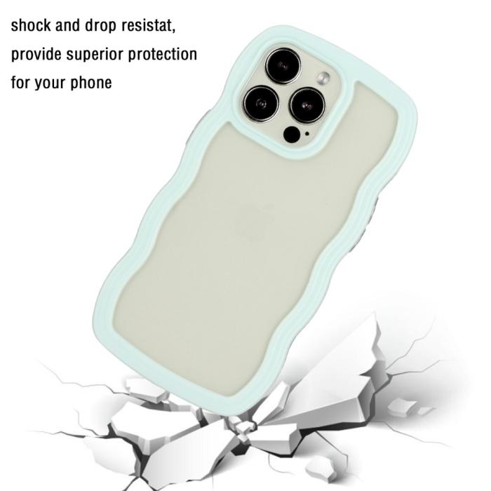 Bild 2, iPhone 16 Pro Skal Wavy Hybrid Ljus Blå
