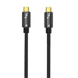 Thunderbolt 4 Kabel 30cm USB-C 100W 8K 60Hz PD Svart