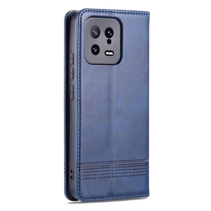 Bild 3, AZNS Xiaomi 13 5G Fodral Flip Läder Blå