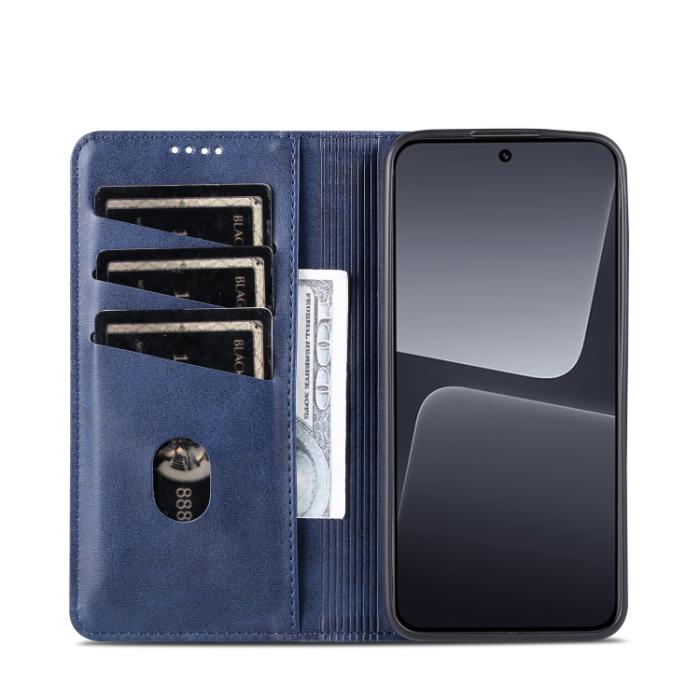 Bild 4, AZNS Xiaomi 13 5G Fodral Flip Läder Blå