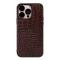 iPhone 14 Pro Max Skal Krokodil Textur Brun