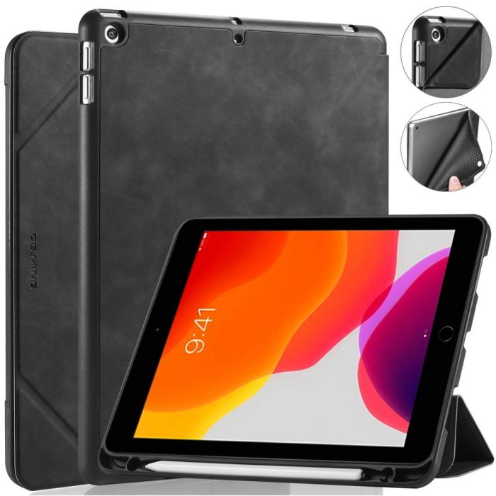 Bild 1, DG.MING iPad 10.2 2019/2020/2021 Fodral See Med Pennhållare Svart