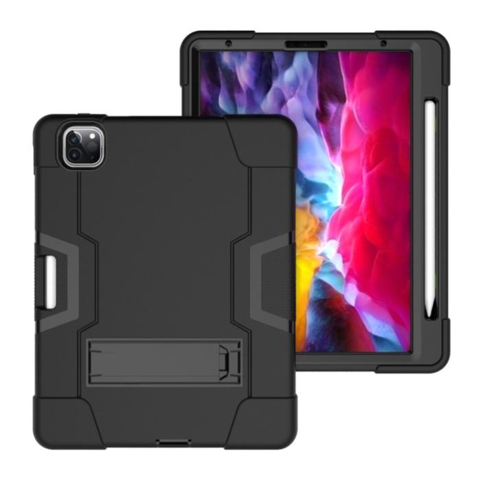 Bild 5, iPad Pro 12.9 (2020/2021) - Shockproof Skal Med Kickstand - Svart