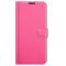 iPhone 13 Pro Max - Litchi Slim Läder Fodral - Rosa