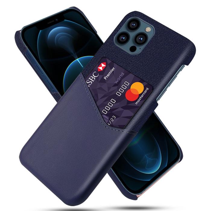 Bild 1, iPhone 13 Pro Max - KSQ Skal Med Kortfack - Blå