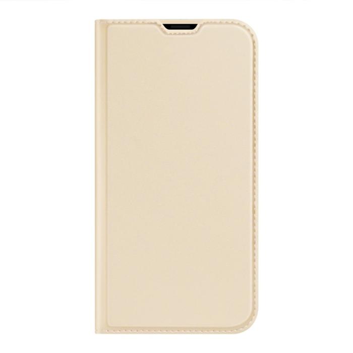 Bild 2, iPhone 13 Pro Max - DUX DUCIS Skin Pro Läder Fodral - Guld