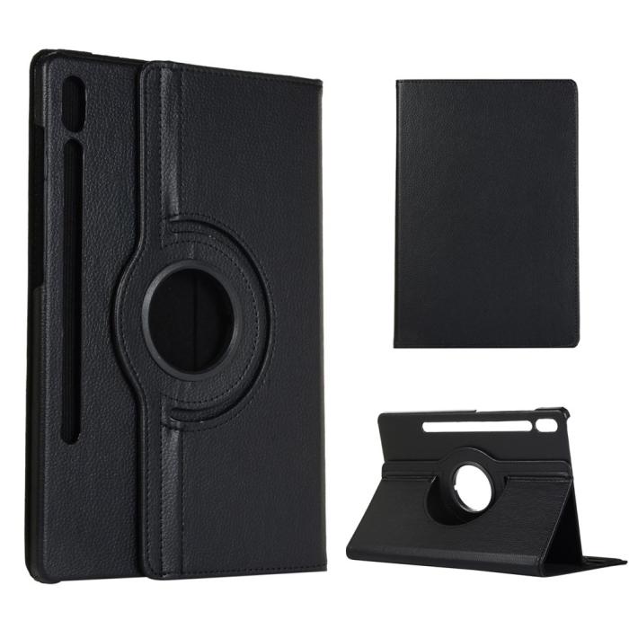 Bild 1, Samsung Galaxy Tab S7 / Tab S8 - 360° Rotation Fodral - Svart