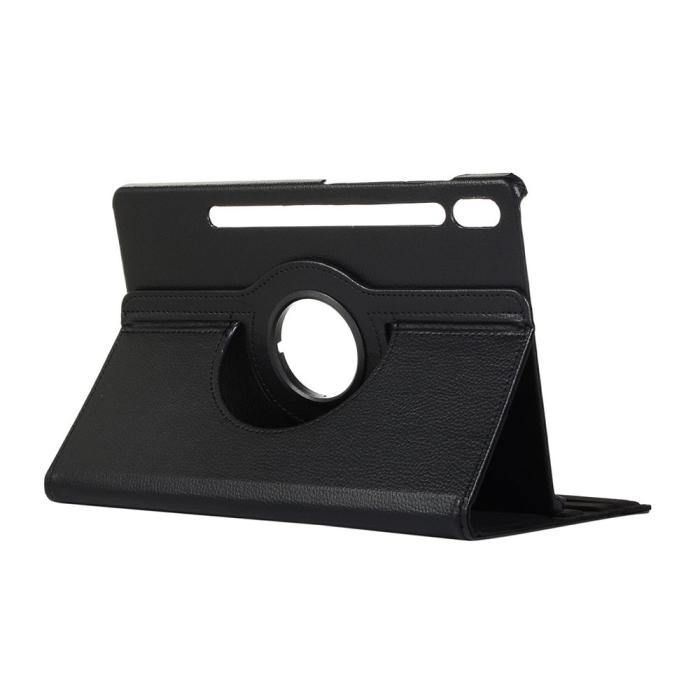 Bild 4, Samsung Galaxy Tab S7 / Tab S8 - 360° Rotation Fodral - Svart