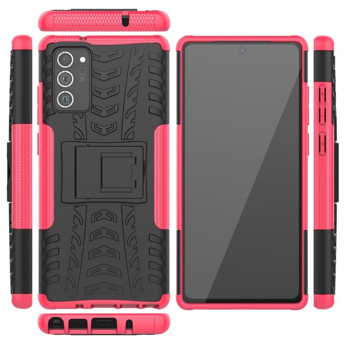 Bild 2, Samsung Galaxy Note 20 - Ultimata stöttåliga skalet - Rosa