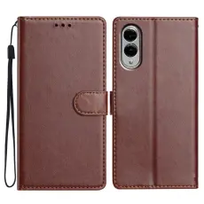 Samsung Galaxy S25 Edge Fodral L&auml;der Brun