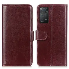 Xiaomi Redmi Note 11 Pro 5G Fodral Crazy Horse Brun
