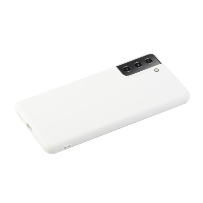 Bild 2, Samsung Galaxy S21 Plus - Matt TPU Skal - Vit
