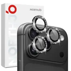 NORTHJO iPhone 18 Pro/18 Pro Max Linsskydd Glitter