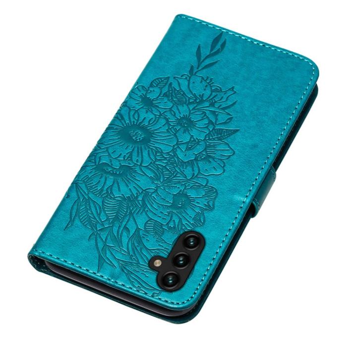 Bild 5, Samsung Galaxy A54 5G Fodral Med Fjäril Tryck Blå