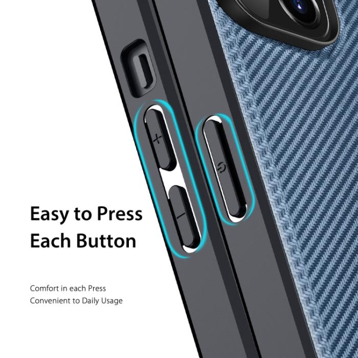 Bild 6, DUX DUCIS iPhone 14 Plus Skal FINO Nylon Blå