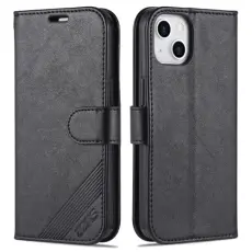 AZNS iPhone 14 Plus Fodral L&auml;der Svart