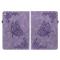 iPad 10.2 2019/2020/2021 Fodral Butterfly Flower Lila