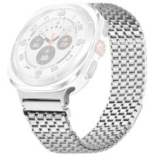 Galaxy Watch 8 46/44/40 mm Armband Magnetisk Loop Silver