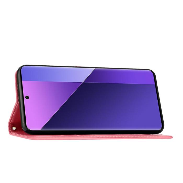 Bild 3, Sony Xperia 10 VII Fodral Med Blommigt Tryck Rosa