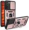 Samsung Galaxy S22 Skal Ring CamShield Hybrid Roséguld